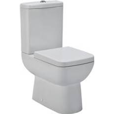 Balterley Compact Semi Flush to Wall wc Toilet & Seat 825mm x 375mm x 590mm White