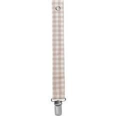 Suttesnor Beige Gingham OneSize Suttekæde