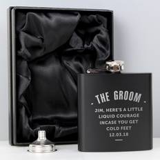 Black Hip Flasks Personalised Memento Company Personalised Any Message Hip Flask