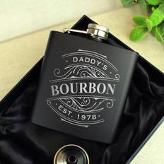 Black Hip Flasks Personalised Memento Company Personalised Spirit Hip Flask
