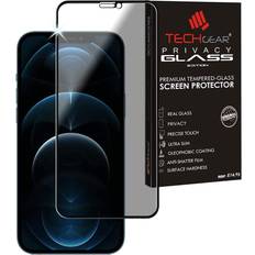 TechGear Anti Spy Screen Protector for iPhone 12 Pro Max PRIVACY Filter 3D GLASS Edition Genuine Tempered Glass Full Screen