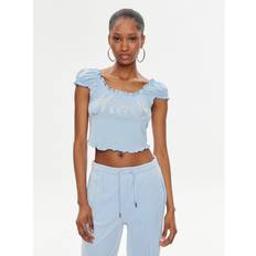 Juicy Couture Blouses Juicy Couture Bluse Brodie JCWCT23309 Blau Regular Fit