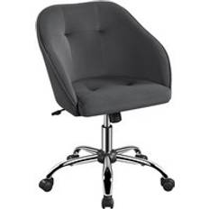 Metal Office Chairs Yaheetech Velvet Desk Office Chair