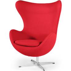 Steel Armchairs Kardiel Amoeba Red Armchair