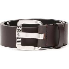 Diesel Herr Accessoarer Diesel Ceinture En Cuir Avec Boucle Logo Étoile En Métal - Marron