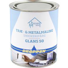 Droppen Trä Och Metallfärg 0.75 L Glans 50 Vit