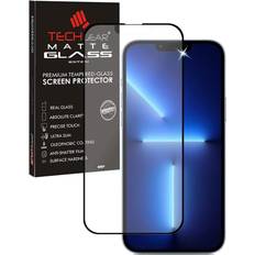 Apple iPhone 13 Screen Protectors TechGear Anti Glare Screen Protector for iPhone 13, iPhone 13 Pro MATTE 3D GLASS Edition Genuine Tempered Glass Full Screen