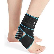 Bodyprox Ankle Support Brace Adjustable Compression Ankle Braces for Sports Protection One Size Fits Most for Men Women