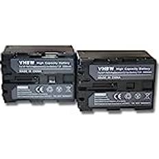 VHBW 2 X Batteria 2000mah Per Fotocamera Videocamera Sony Video Walkman Mvc-cd250, Mvc-cd300, Mvc-cd350, Mvc-cd400, Mvc-cd500