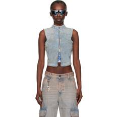 Diesel Vests Diesel Blue De-Nata-Fse Denim Vest 01