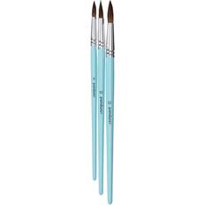 Panduro Hobby Penselset Akvarellpenslar Med Syntetborst 3-Pack