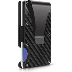 Tianfu Carbon Fiber Minimalist Wallet For Men Blocking Credit Card Holder Money Clip Slim