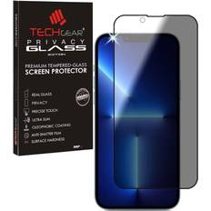 Screen Protectors TechGear Anti Spy Screen Protector for iPhone 13 Mini PRIVACY Filter 3D GLASS Edition Genuine Tempered Glass Full Screen Protector