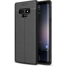 Samsung Galaxy Note 9 mobilskal silikon litchi textur Svart