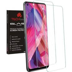 Screen Protectors TechGear 2 Pack of GLASS Edition for Oppo Reno 8 5G, Tempered Glass Screen Protectors Cover [9H Hardness] [No-Bubble]