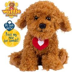 Waffle the Wonder Dog 539 3401 Soft Toy with Sound, Brown