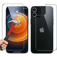 Screen Protectors IWill Tempered Glass Screen Protector Guard for Apple iPhone 12 Mini Front Film Back