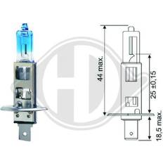 Diederichs LID10014 Pære Fjernlys H1 12V 55W Halogen