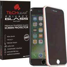 Screen Protectors TechGear Privacy Screen Protector for Apple iPhone 8 7 [Privacy GLASS Edition] Genuine Tempered Glass Screen Protecto