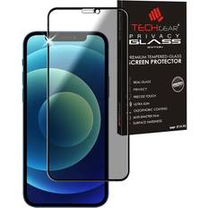 TechGear Anti Spy Screen Protector for iPhone 12 Mini PRIVACY Filter 3D GLASS Edition Genuine Tempered Glass Full Screen Protector
