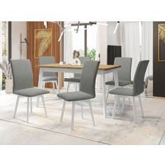 Beige Bordsgrupper Mirjan24 Patrickswell Matgrupp Vit Beige Bordsgrupp