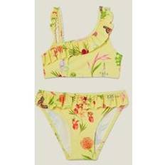 Bikinis Children's Clothing Accessorize Girls Floral Print Bikini Yellow, Yellow, Age: 11-12 Years, Women age: 11-12 YEARS