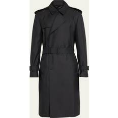 Burberry Kappor & Rockar Burberry Kappa Herr Polyester Trenchcoat - Black