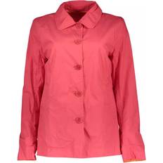 Gant Dame Overtøj Gant Pink Cotton Jackets & Coat No Color