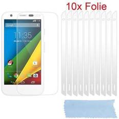 Cadorabo 10x Schutzfolie Motorola Moto G Smartphone Schutzfolie