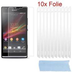 Screen Protectors Cadorabo 10x Screen Protectors for Sony Xperia SP Protective films highly transparent display saver protection