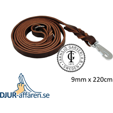 Alac Läderkoppel mörkbrun 9mmx220cm
