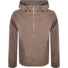 Armani Men Jackets Armani Emporio Logo Jacket Brown