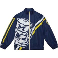 Mitchell & Ness Exploded Logo Warm Up Jacket University of Michigan