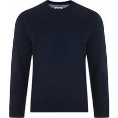 Kam Jumpers Kam Mens Big Plain Crew Neck Sweatshirt 7XL, Colour: NAVY