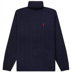 Polo Ralph Lauren Wool Jumpers Polo Ralph Lauren Cable Wool-Cashmere Rollneck jumper Hunter Navy