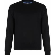 Kam Jumpers Kam Mens Big Plain Crew Neck Sweatshirt XXL, Colour: BLACK