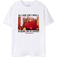 Yellowstone t-shirt für damen kurzärmlig ns7529 Weiß