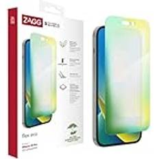 Zagg Apple iPhone 13 Skärmskydd Zagg InvisibleShield Flex Eco Screen Protector för iPhone 14/13 Pro, chockproof, reptålig, organisk, glasliknande, anti-mikrobiell, klar