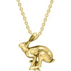 S Necklaces C. W. Sellors 9ct Gold Running Hares Necklace Gold