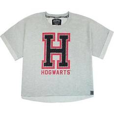 Cropped Short Sleeved T-Shirt - Grey
