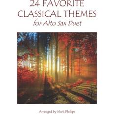 24 Favorite Classical Themes for Alto Sax Duet Mark Phillips 9781709337291 (Hæftet)