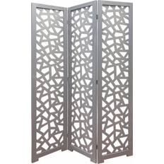 Gray Room Dividers Homeroots Open Box Screen Room Divider