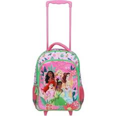 Bags BioWorld Merchandising Disney 16 Princesses Girls Rolling Backpack With Adjustable Handle