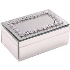 Silver Jewellery Storage Hestia Crystal Rectangle Jewellery Box Silver One