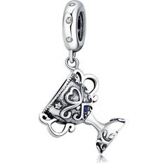 ChaoChuang Retro Cup Charms Silver plating Trophy Prize Vintage Filigree Charms Beads for Bracelet Jewelry