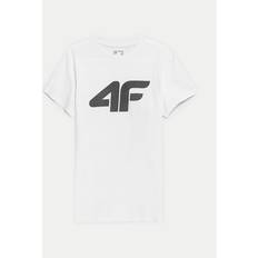 4F Tøj 4F T-Shirt 4FWSS24TTSHM1155 Weiß Regular Fit