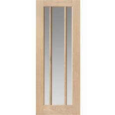 JB Kind Darwen Unfinished Oak Interior Door Clear Glass (x198.1cm)
