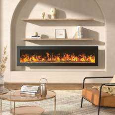 Fireplaces Symple Stuff Electric Fire with Charcoal and Crystal Stones