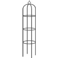 Rosensøjle i Metal 200 x 40 cm Sort