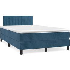 Blau Betten-Sets vidaXL Boxspringbett mit Matratze und LED 120x190 cm Betten-Sets